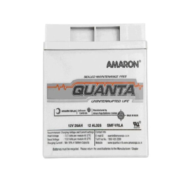 Amaron Quanta 12AL026 (12V, 26AH) VRLA SMF Battery