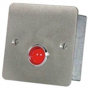 Hoyles S1778SR Red Overdoor Light and sounder stainless steel