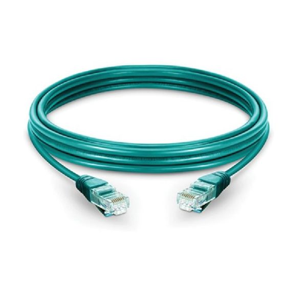 Avalon Cat6A 10G UTP 26 AWG PVC Patch Cord Green 1 mtr