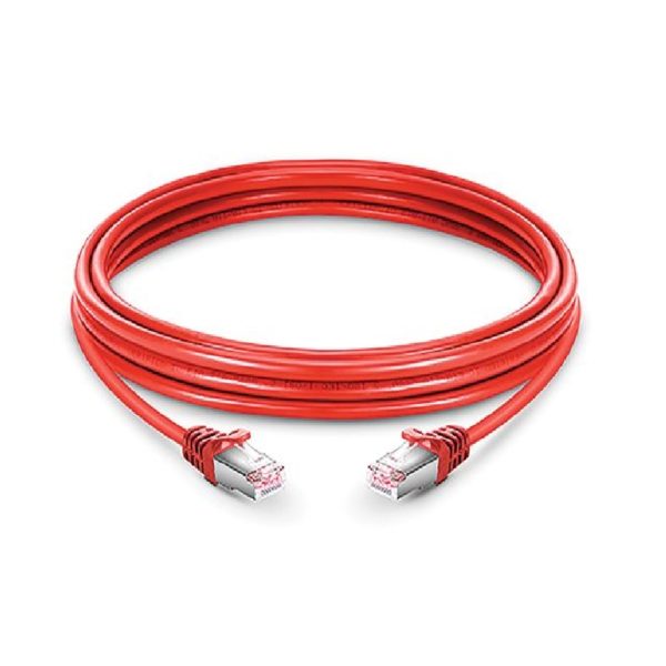 Avalon Cat6A 10G UTP 26 AWG PVC Patch Cord Red 1 mtr