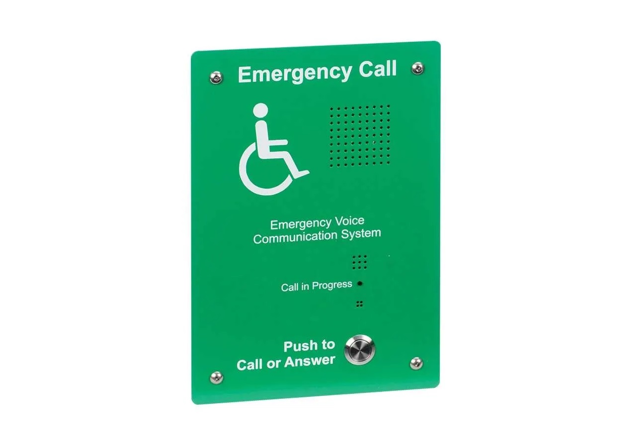 C-Tec EVC302GF Disabled Refuge Outstation - Green - Security Supplies